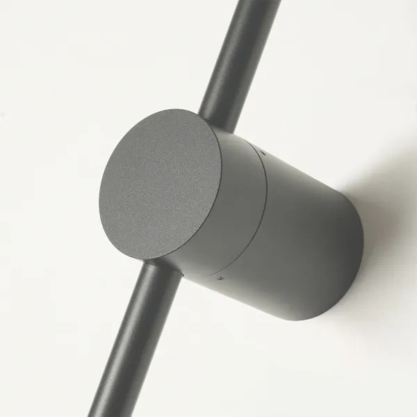 Brilagi - Aplică de perete LED pentru exterior AURA LED/12W/230V 3000K IP54 antracit