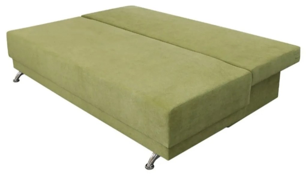 Canapea extensibila Roma Lux Green 205x90x86 cm, cu lada de depozitare