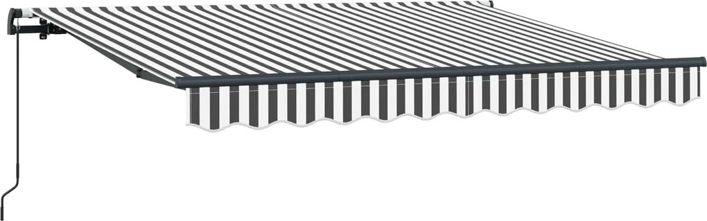 vidaXL Cortina Retractabilă Manual Antracit 250 x 200 cm țesătură