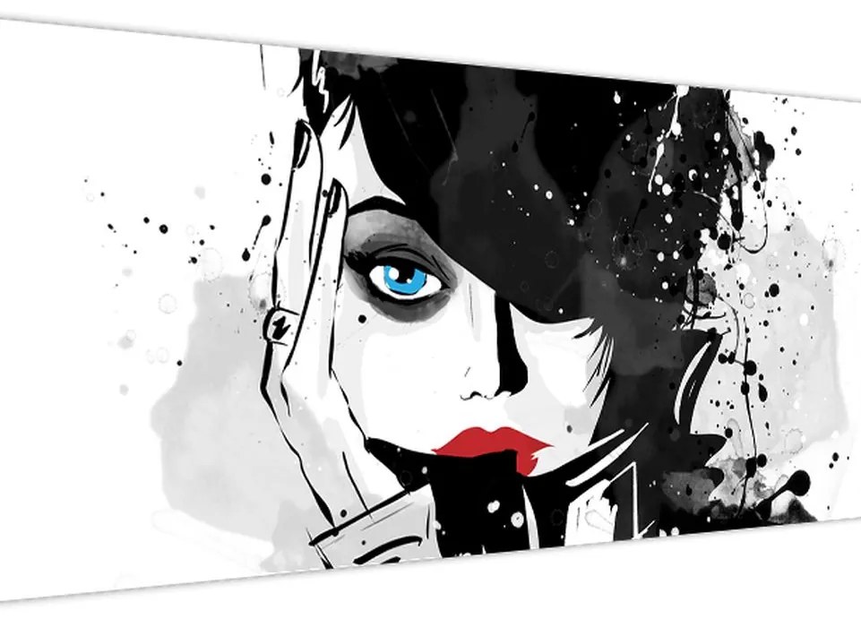 Tablou - Femeia misterioasă (120x50 cm)