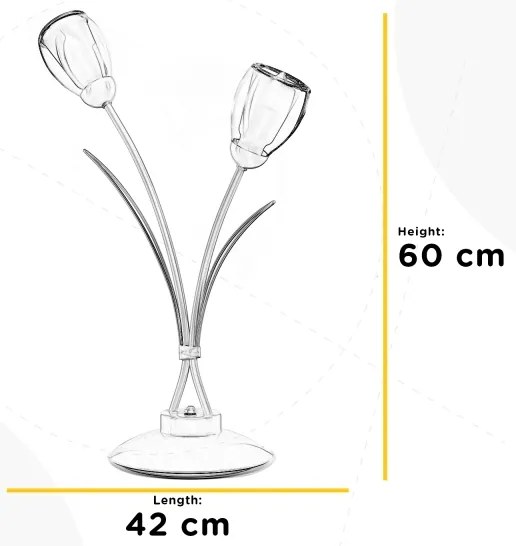 Lampă de masă ONLI ANTEA 2xE14/6W/230V 60 cm