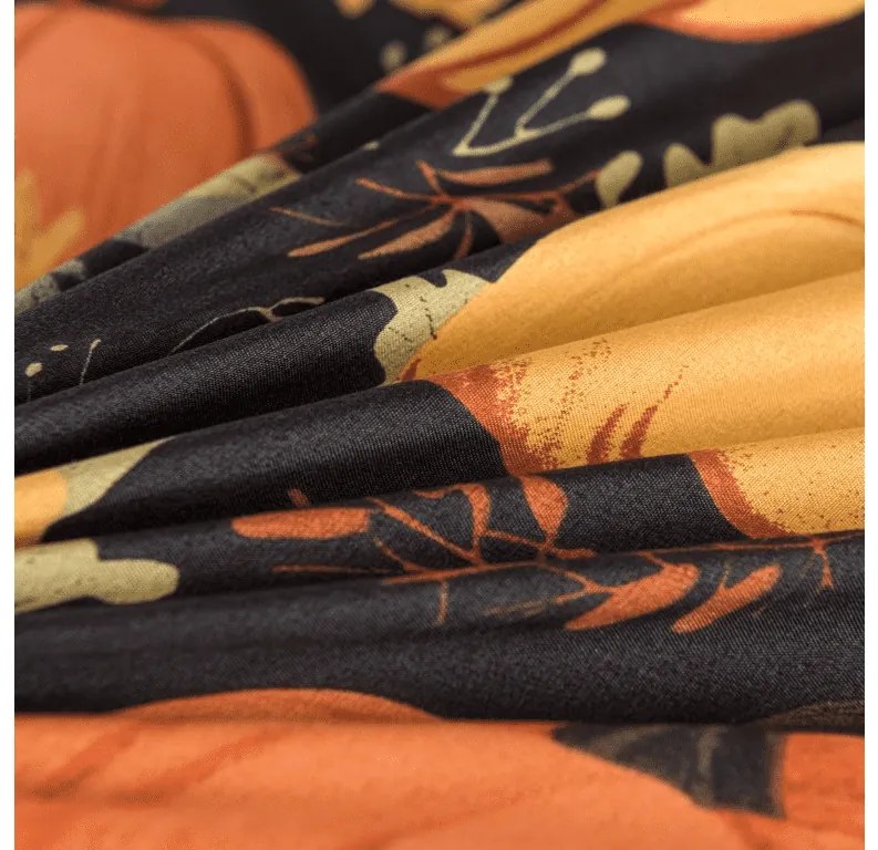 Lenjerie de pat din microfibra ORANGE PUMPKINS colorate Dimensiune lenjerie de pat: 70 x 90 cm | 140 x 200 cm