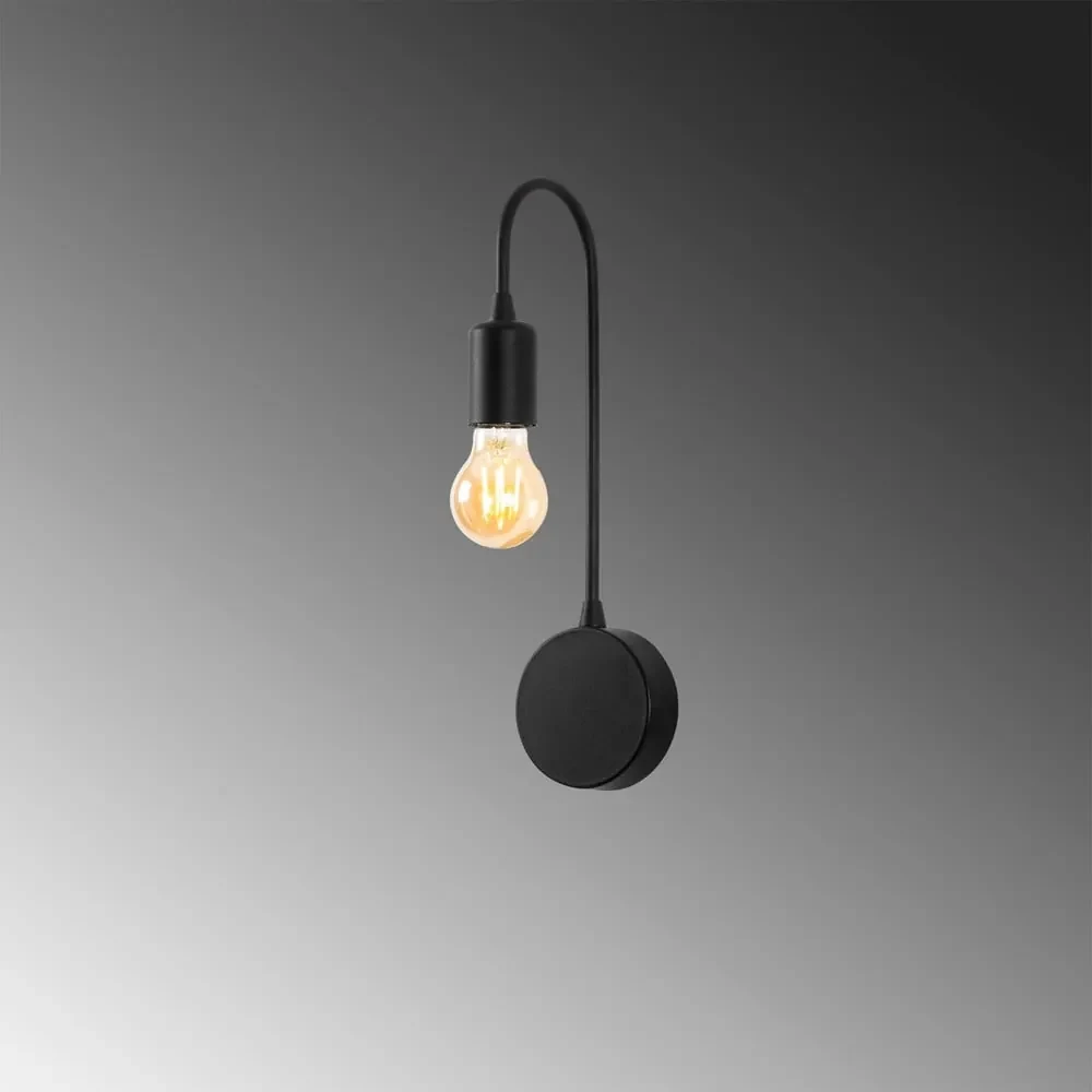 Aplică de perete neagră Baston – Opviq lights