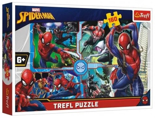 Puzzle Spiderman salvează colajul Disney 41x27,5cm 160 buc