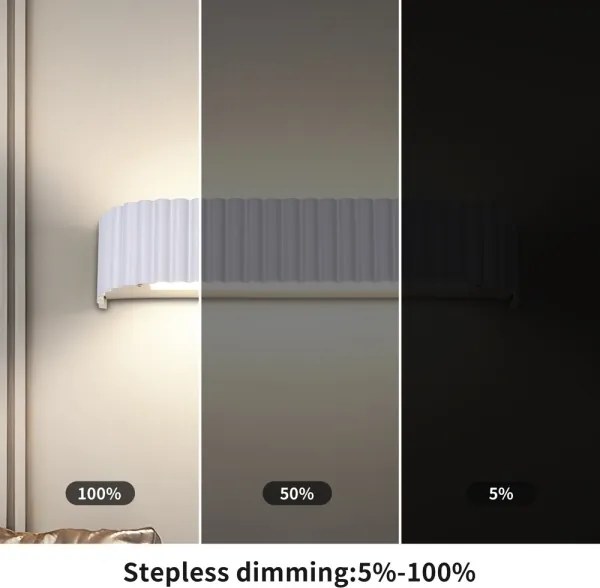 Brilagi - Aplica LED dimerizabilă FALCON MODERN LED/14W/230V 40 cm albă + telecomandă