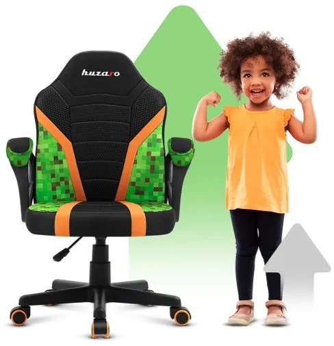 Scaun gaming confortabil pentru copii MINECRAFT