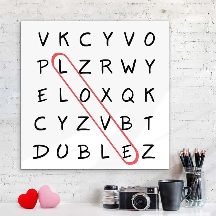 DUBLEZ | Cadou romantic pentru bărbat - Tablou LOVE