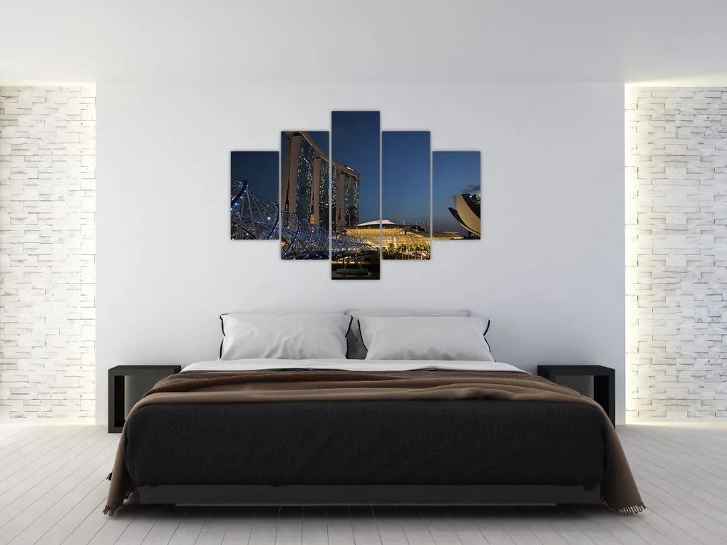 Tablou cu metropolă modernă (150x105 cm)
