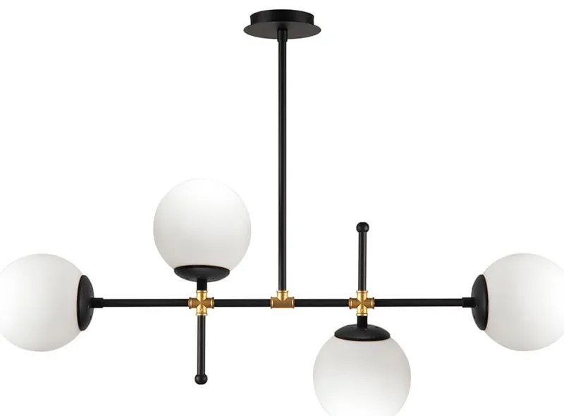 Lustră Squid Lighting Kruva, înălțime 57 cm, negru