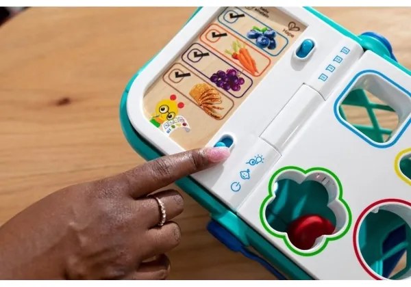 Baby Einstein - Cărucior de cumpărături interactiv MAGIC TOUCH HAPE 3xAAA