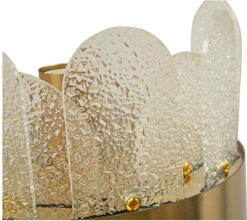 Aplică de perete aurie din sticlă Gris – Mauro Ferretti