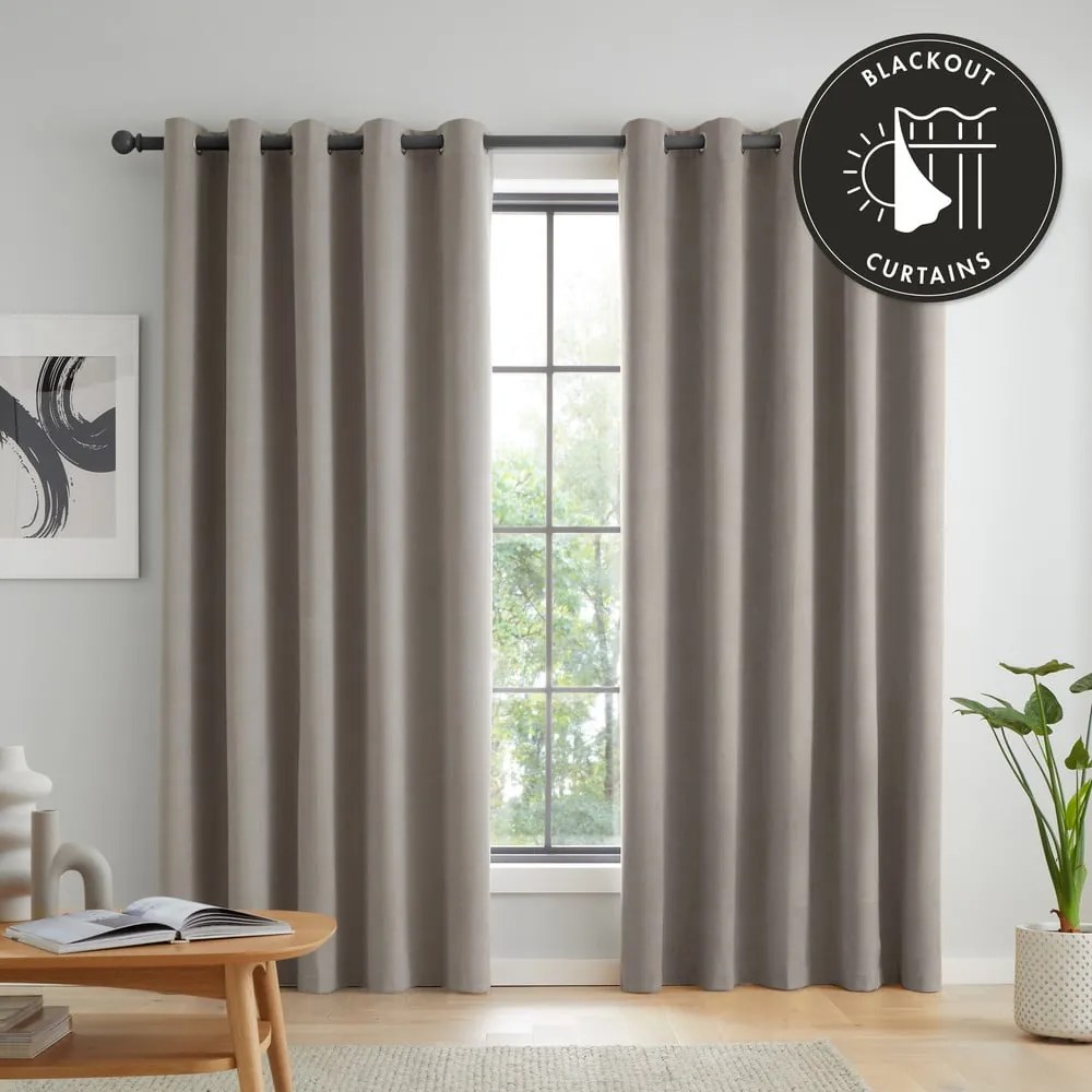 Draperii gri blackout 2 buc. 229x229 cm Wilson – Catherine Lansfield