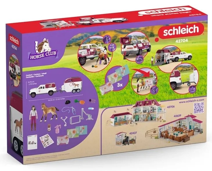 Schleich 42704 Veterinar mobil cu remorcă