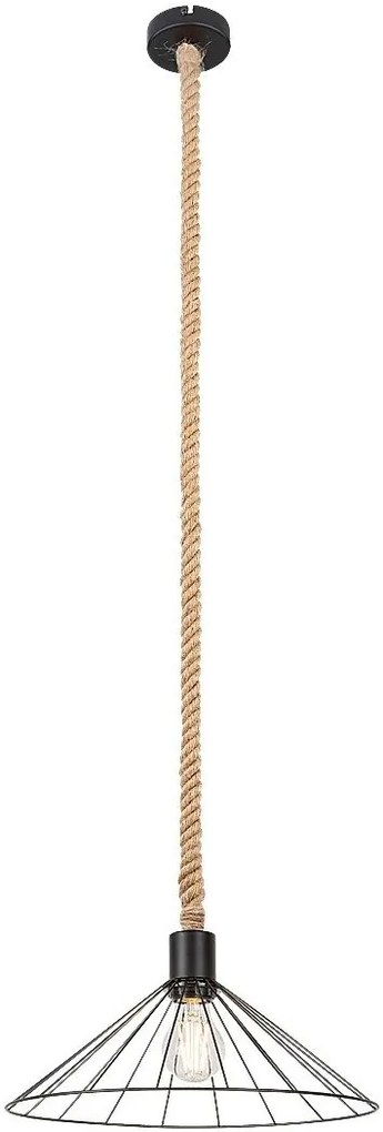 Pendul design industrial Daryl negru 35cm