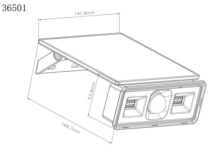 Lampa Solara cu senzor IP65 36501 GL