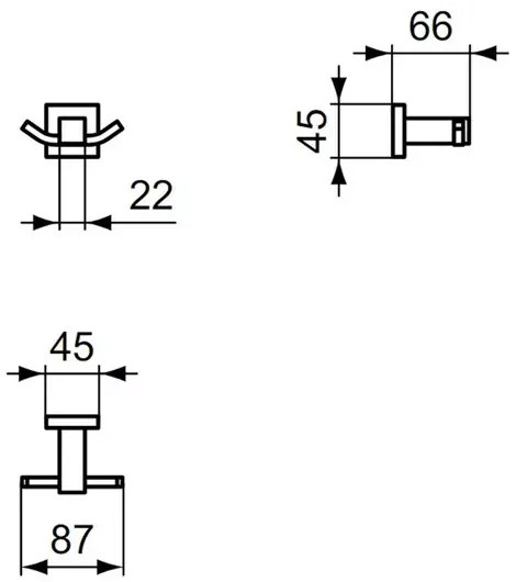 Cuier dublu Ideal Standard IOM