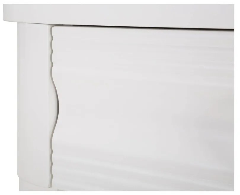 Masă consolă albă din lemn masiv de brad 40x110 cm Shine – Mauro Ferretti