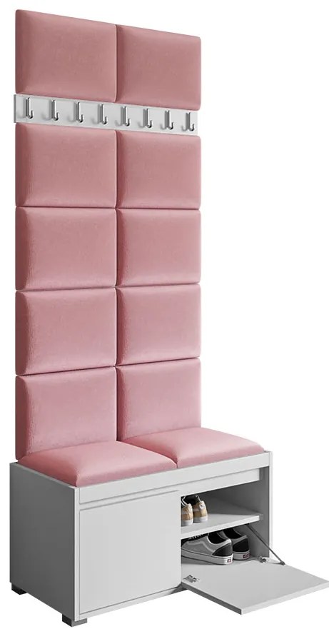 Mobilier pentru hol Kendora 80 (cu 12 buc panouri tapițate Pazara 40x30) (manila 09). 1054003