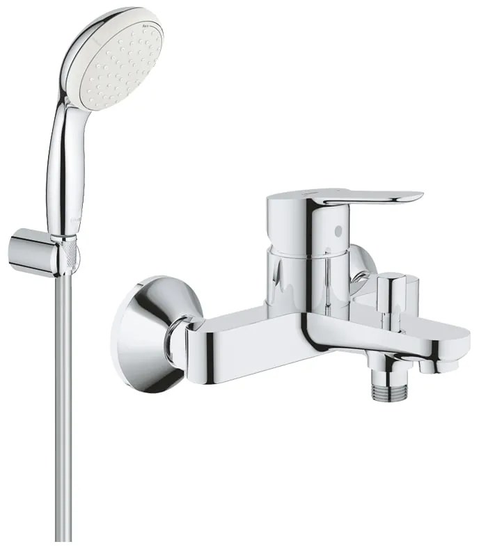 Pachet: Baterie cada/dus Grohe Bau Edge -23334000+Set dus Grohe New Tempesta 100-27799003.