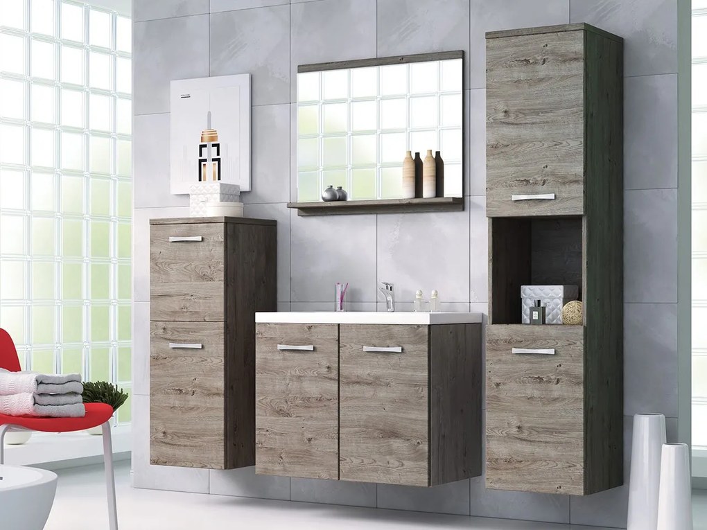 Set mobilier baie Melinda I (stejar wotan) (fără sifon). Promo -17%. 1059041