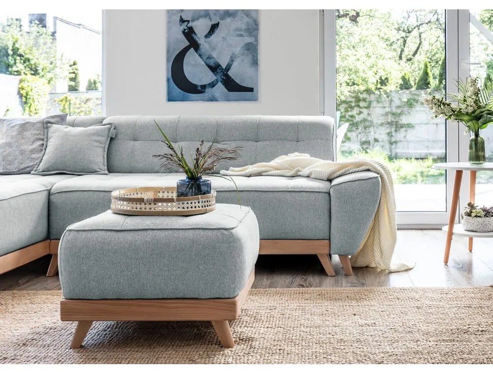 Taburet Miuform Dazzling Daisy, gri deschis