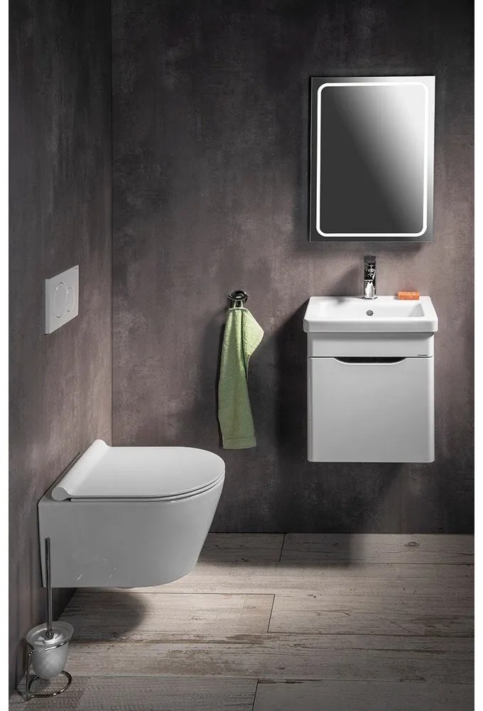 Chiuvetă albă din ceramică 40x35 cm City – Sapho