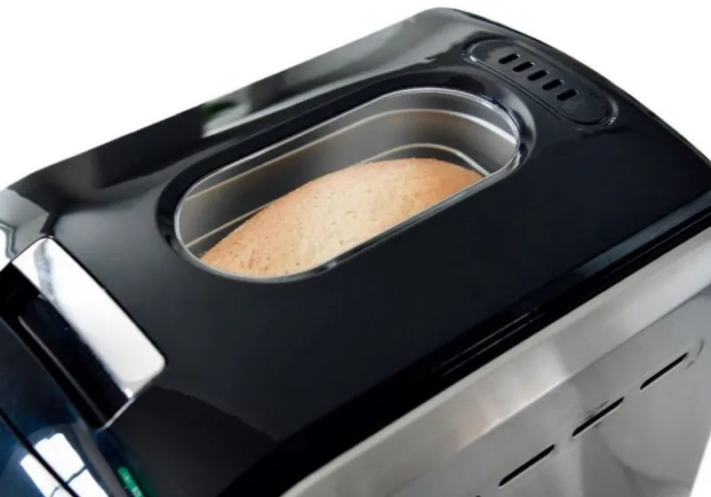 Resigilat: Masina de paine Oliver Voltz OV51446A, 850W, 1500 gr, 12 programe, Afisaj LCD, cronometru, Argintiu/Negru