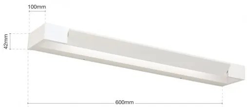 Aplica LED directionabila, pentru oglinda baie, MARILYN 60cm