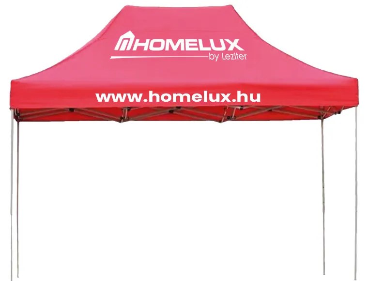 Foișor de grădină pliabil 2,9x3,9x3 m roșu