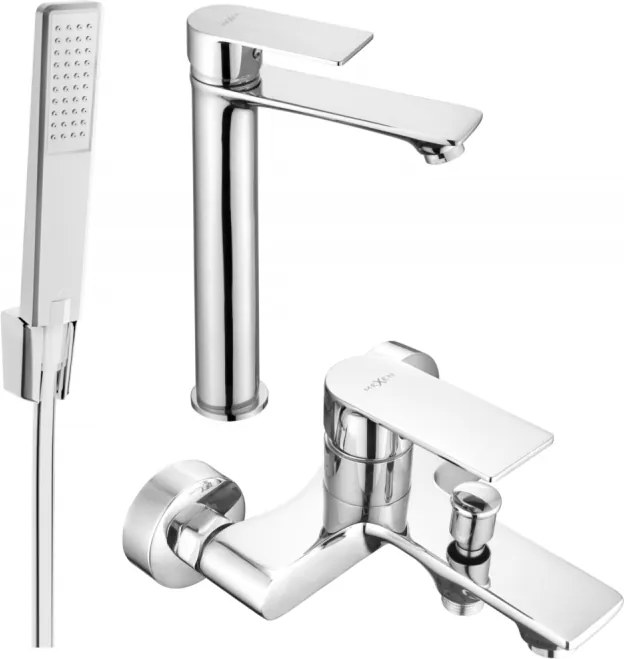 Mexen Royo Set de baie R72, crom - 72213R72-00
