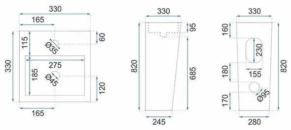 Lavoar freestanding Rea Kamila