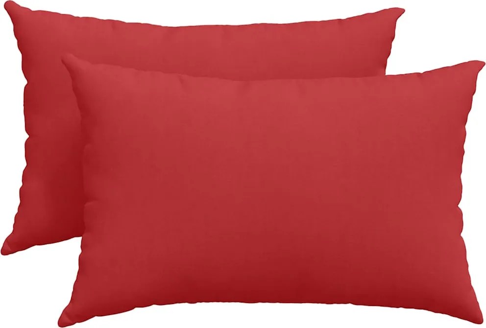 vidaXL Perne pentru canapea 2 pcs Roșu 60 x 40 cm țesătură