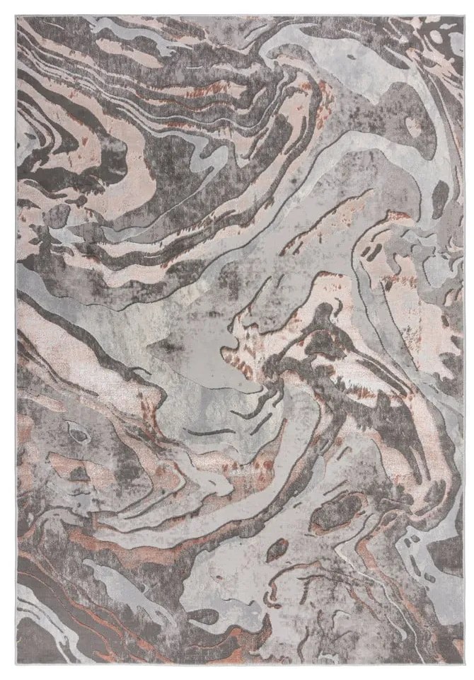 Covor gri/bej 80x150 cm Marbled – Flair Rugs