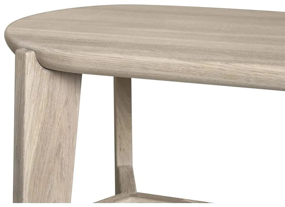 Scaun de bar în culoare naturală din lemn de stejar (înălțime șezut 75 cm) Eli – Blomus