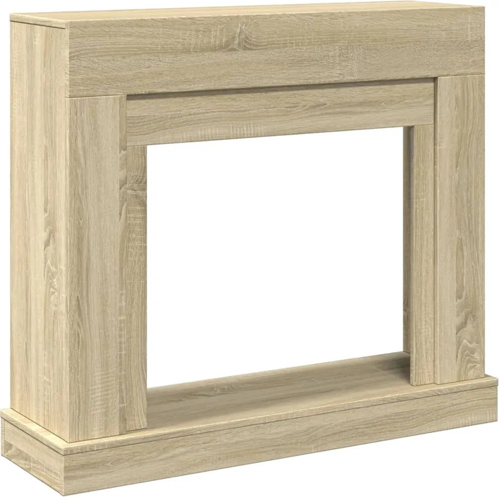 vidaXL Mască de șemineu, stejar sonoma, 100x30x87,5 cm, lemn prelucrat