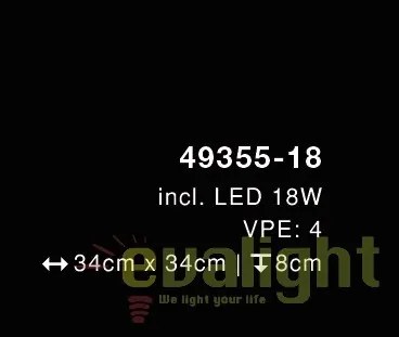 Plafoniera LED moderna cu cristal K5 MARGO 18 Watt 49355-18 GL