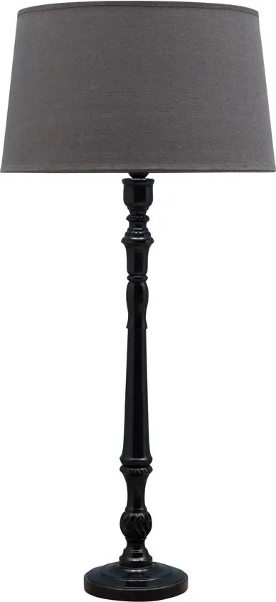 Lampa de masa, din lemn de mango, cu abajur din in, Kelsey
