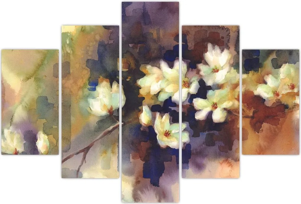 Tablou - Magnolii albe, pictură (150x105 cm)