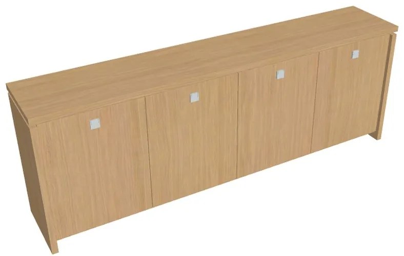 Dulap mic Verno 248 x 46 x 90 cm, stejar deschis