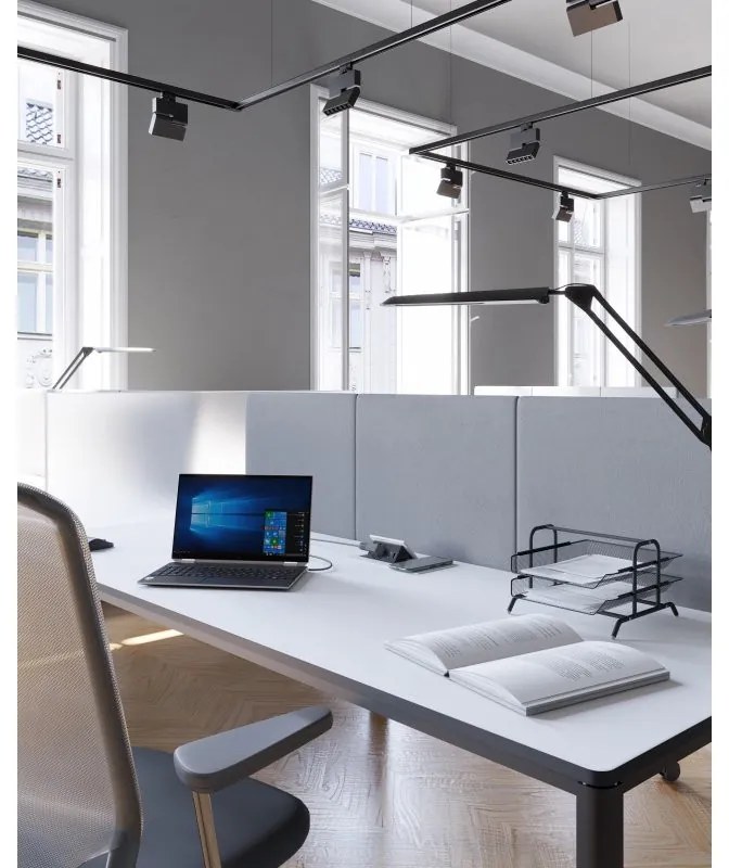 Priza incorporabila dreptunghiulara, 1 priza schuko, 2 USB A, cablu 1.5 m, alba, incarcare wireless, GTV