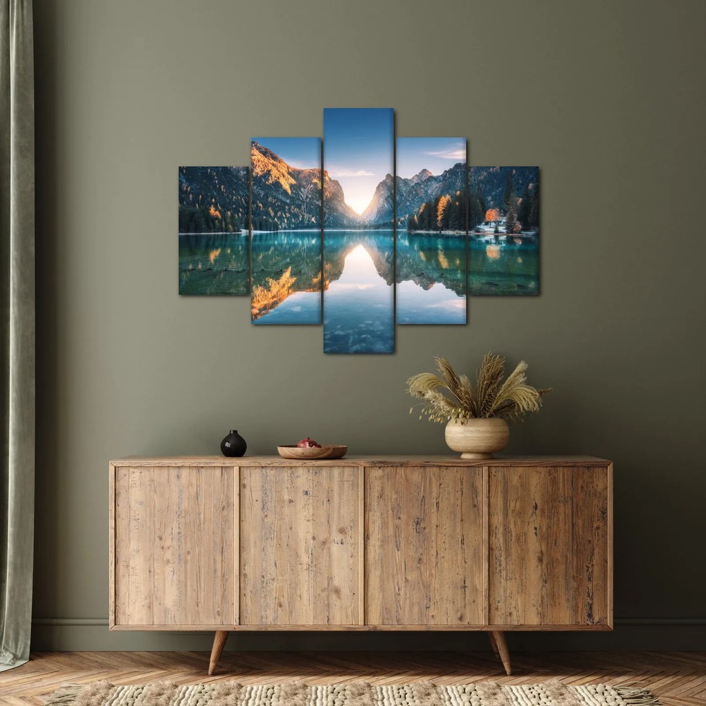 Tablou - Lacul montan (150x105 cm)