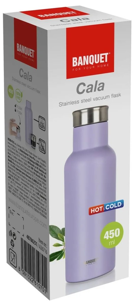 Banquet Termos CALA din oțel inoxidabil 450 ml,lila