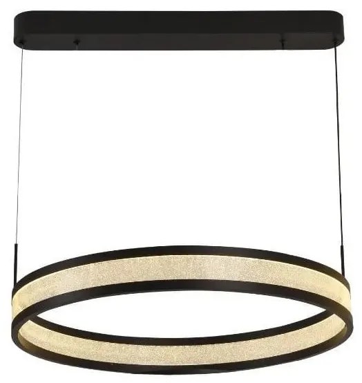 Lustră LED dimabilă pe cablu LED/45W/230V negru + telecomandă