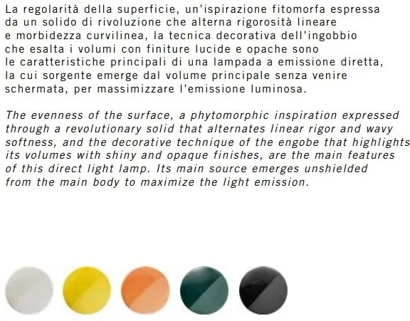 Aplica de perete sau tavan design italian realizata manual din ceramica BELLOTA