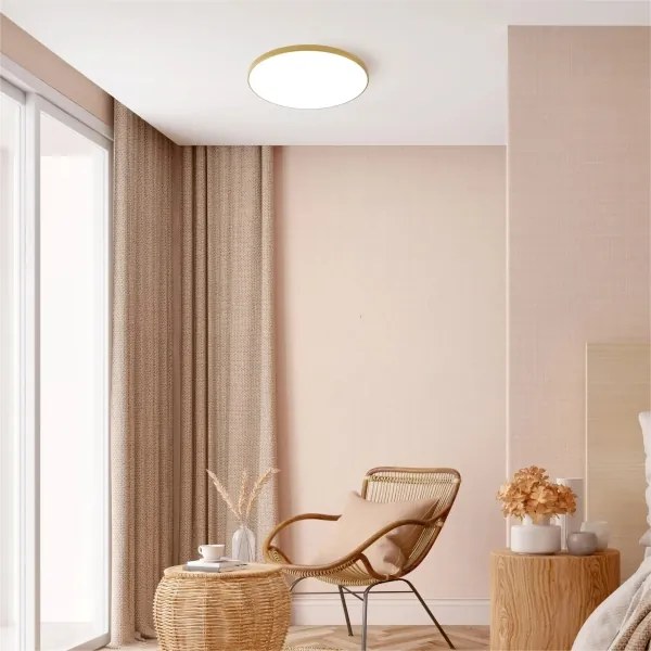 Zuma Line WM-C7300-S-G - Plafonieră LED VERI, 32W, 230V, Ø 37 cm, auriu