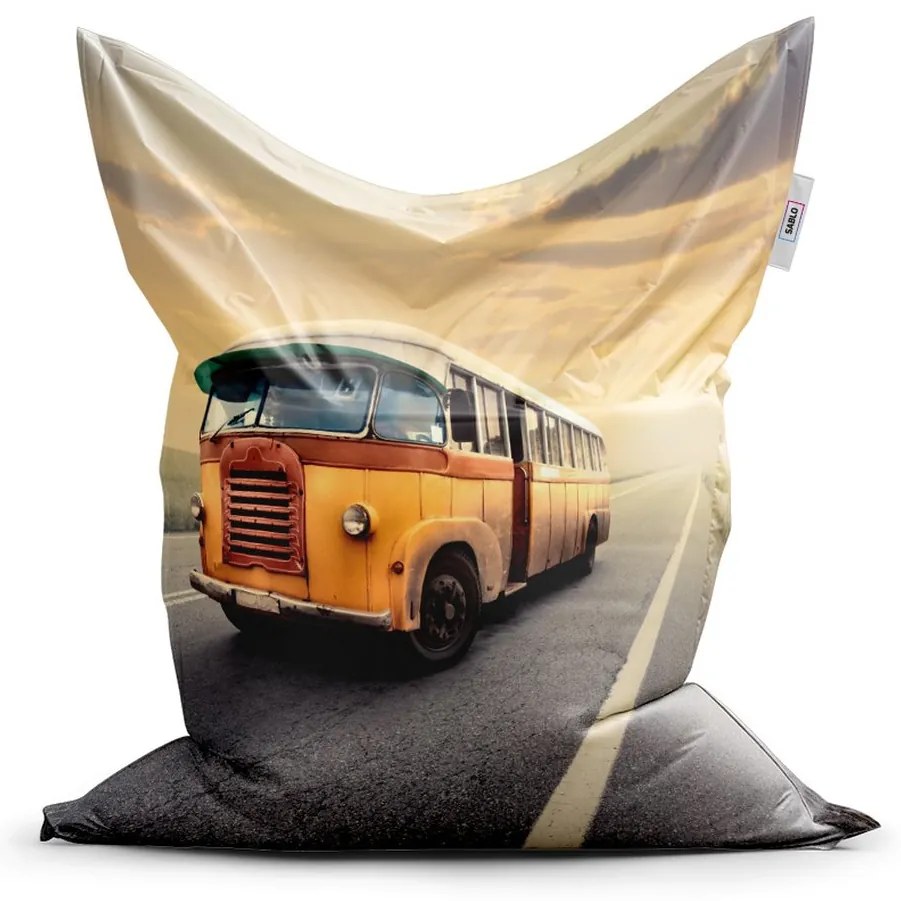 Sac de șezut Classic autobuz de epocă - pentru copii, colorat