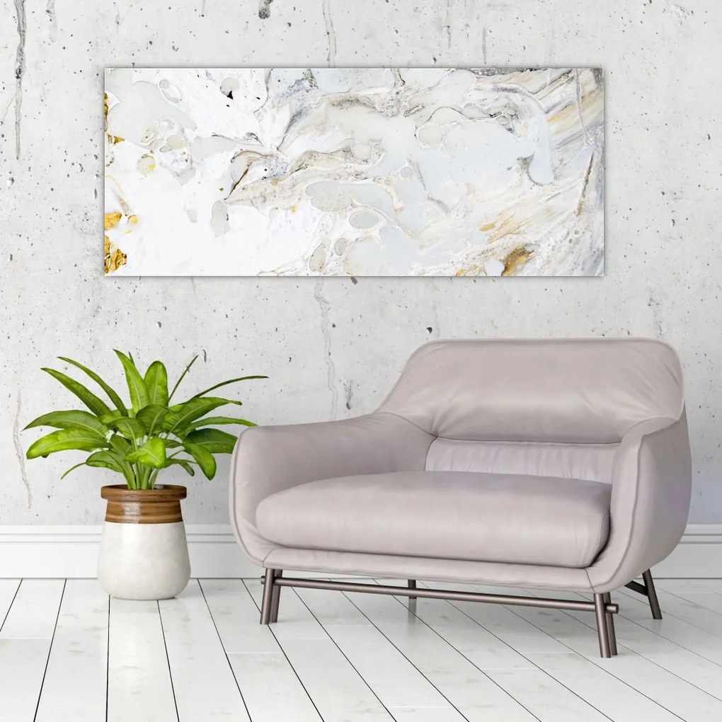 Tablou - Hârtie de ulei cu design de marmură (120x50 cm)