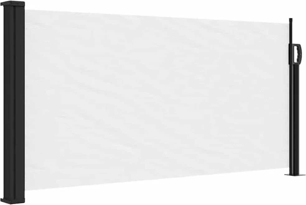 vidaXL Copertina laterală retractabilă, alb, 100x300 cm