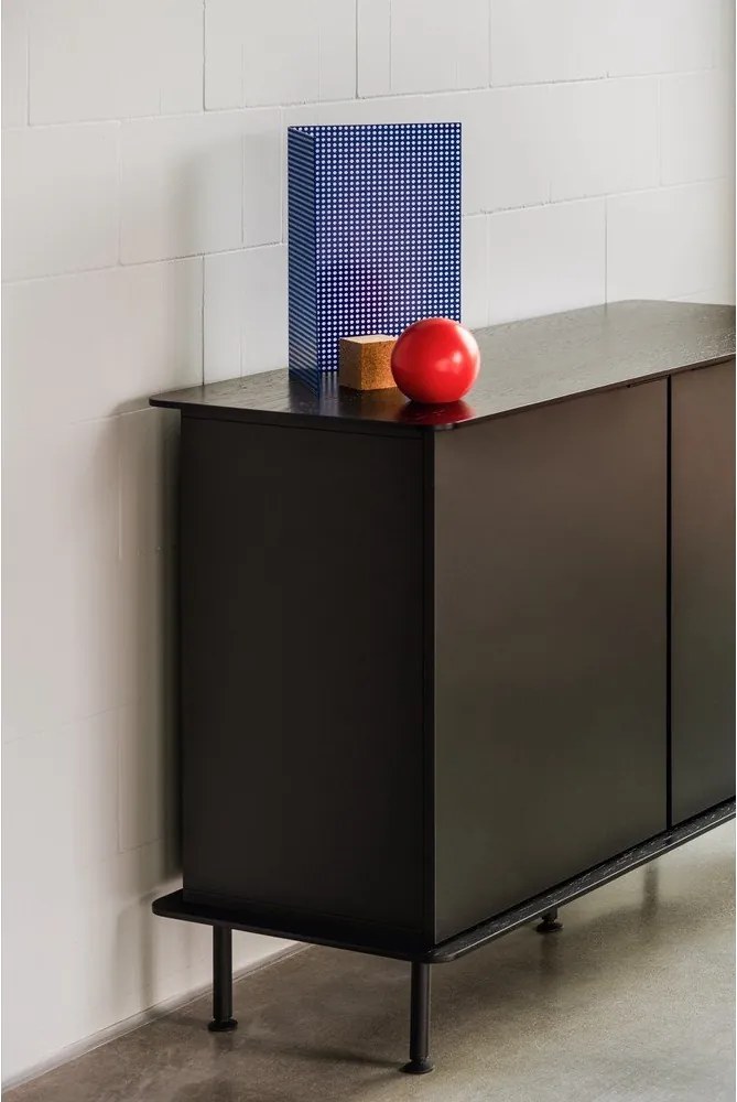 Comodă neagră cu orificiu pentru cabluri 120x88x50 cm Suumo – noo.ma