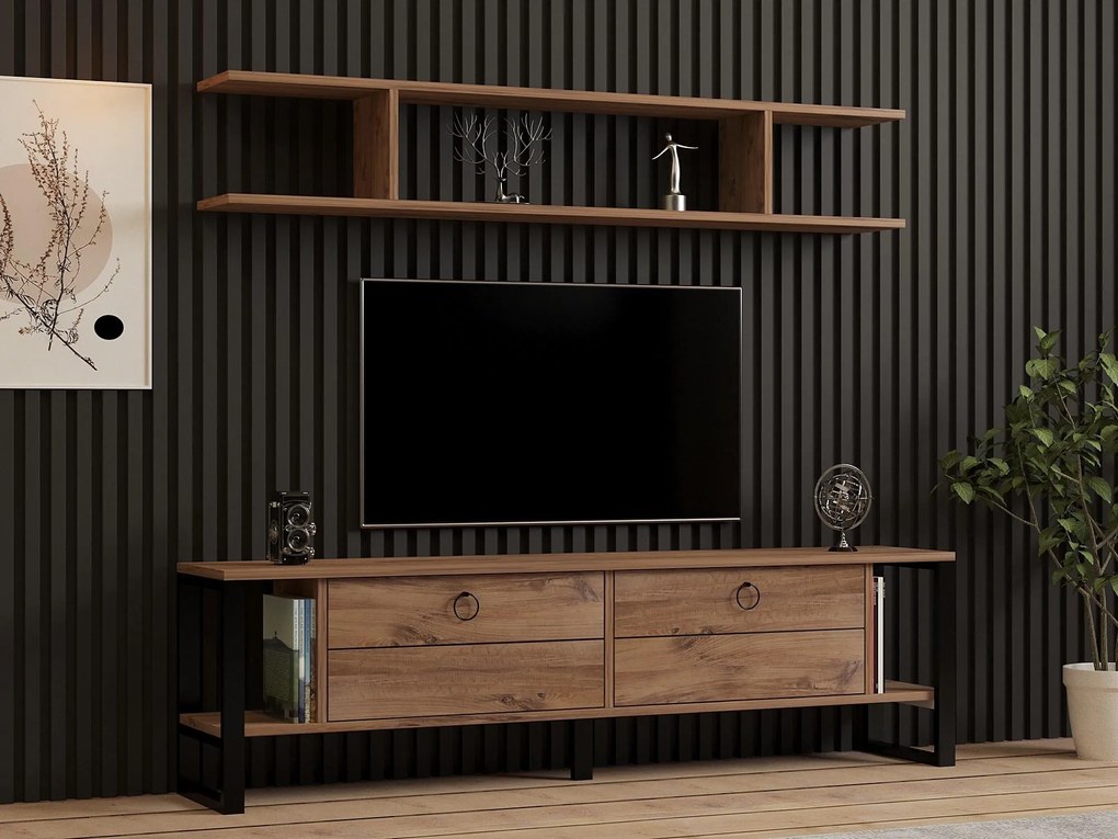 Mobilier living Menile 3 (stejar zafir) . 1095318